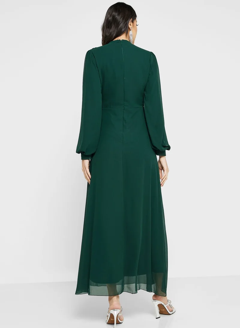 Khizana Embellished Waist Detail Dress