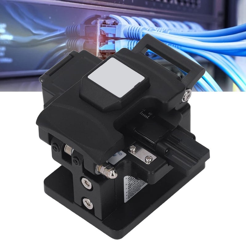 Optical Fiber Cleaver Precision Cable Cutting Machine, Black, 20000 Times Durable Blade - High Accurate Cut, Easy to Use, Ideal for Fiber Optic Crafting and Heavy Duty Wire Cutti - Image 5