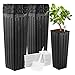 YARNOW YARNOW 60 Pcs Plastic Deep Plant Nursery Pots, Black Deep Seedling Pots, 11.6 Inch Tall Tree Pots, with 60 Pcs Plant  - Image 2