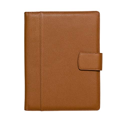Maruse Italian Leather Executive Padfolio, Folder Organizer with Magnetic Closure and Writing Pad, Handmade in Italy, Rope - Image 1