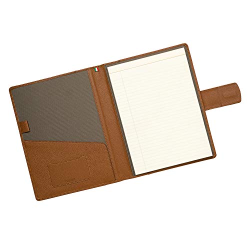 Maruse Italian Leather Executive Padfolio, Folder Organizer with Magnetic Closure and Writing Pad, Handmade in Italy, Rope - Image 2