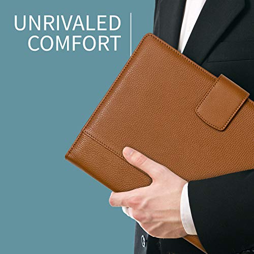 Maruse Italian Leather Executive Padfolio, Folder Organizer with Magnetic Closure and Writing Pad, Handmade in Italy, Rope - Image 5