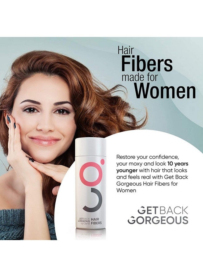 Get Back Gorgeous Gbg Womens Hair Fibers For Thinning Hair Cruelty Free Hair Powder For Fine Hair Instantly Thick In 30 Seconds Hair Touch Up Hair Thickener For Women & Men (Dark Brown) 25G - Image 3