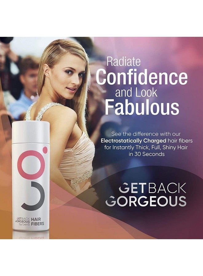 Get Back Gorgeous Gbg Womens Hair Fibers For Thinning Hair Cruelty Free Hair Powder For Fine Hair Instantly Thick In 30 Seconds Hair Touch Up Hair Thickener For Women & Men (Dark Brown) 25G - Image 4