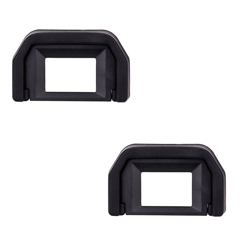 JJC 2-Pack Camera Eyecup Eyepiece Eye Cup for Canon EOS Rebel T6 T7 T5 T3 T100 4000D SL3 SL2 SL1 T8i T7i T6s T6i T5i T4i T3i T2i T1i XSi XTi XT XS Camera,Replaces Canon Ef Eyecup Eyepiece - Image 1