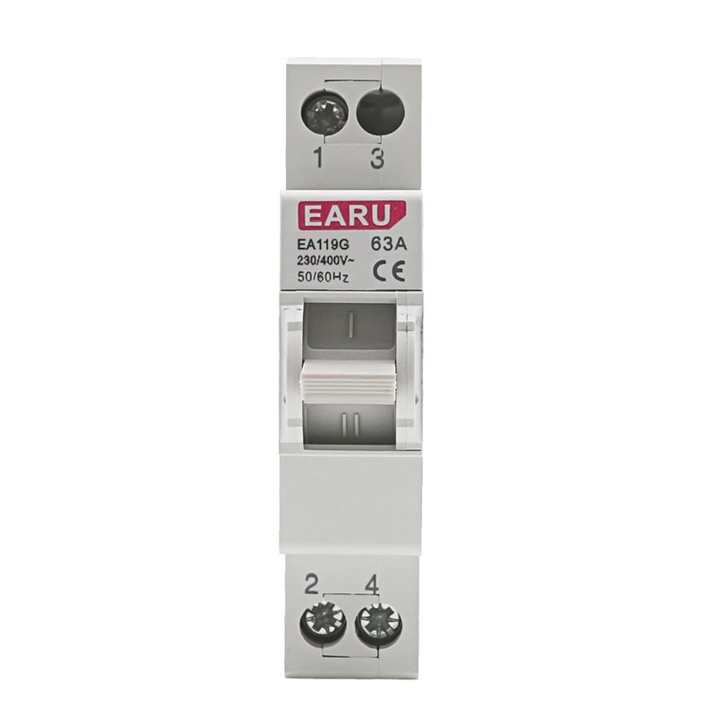 40A MTS Dual Power Manual Transfer Interlock Circuit Breaker Din Rail Isolating Switch - Image 2