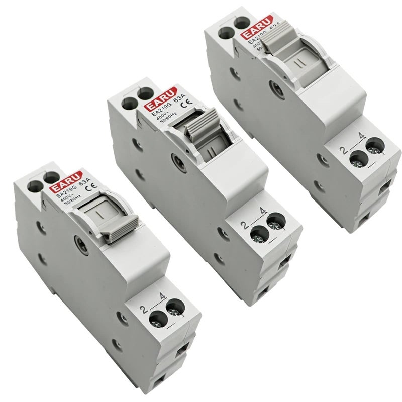 40A MTS Dual Power Manual Transfer Interlock Circuit Breaker Din Rail Isolating Switch - Image 5