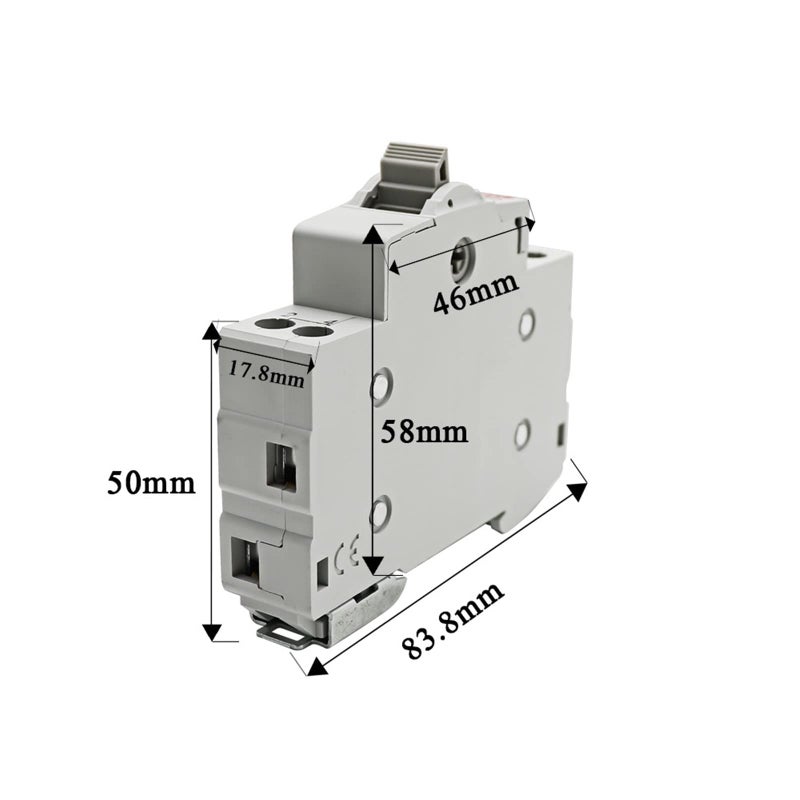40A MTS Dual Power Manual Transfer Interlock Circuit Breaker Din Rail Isolating Switch - Image 3