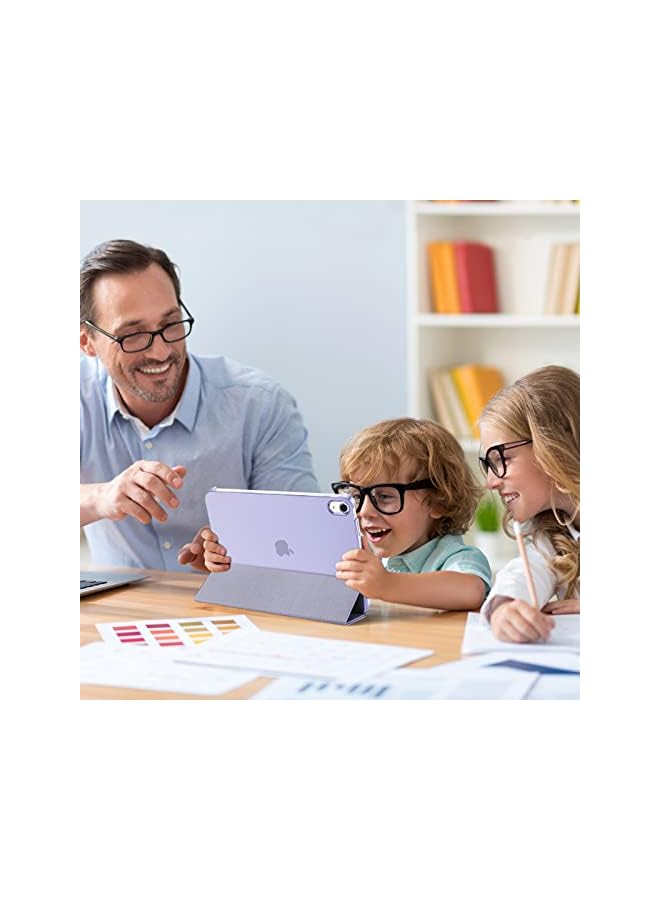 Procases For Ipad 10Th Generation Case 2022 Ipad 10.9 Inch Case, Ipad 10 Case Slim Stand Hard Shell Back Protective Smart Cover For 10.9” Ipad 10Th Gen 2022 Release A2696 A2757 A2777 -Lightpurple - Image 2