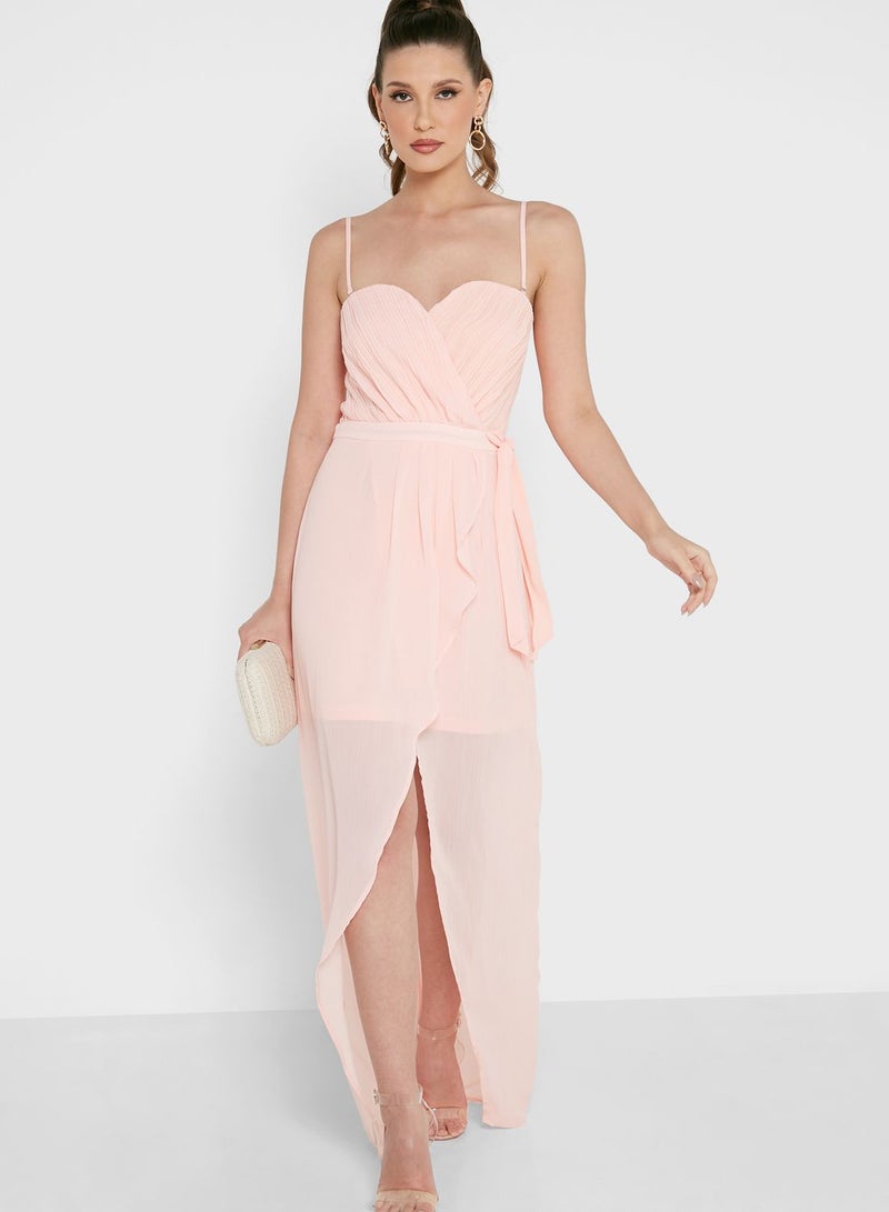 boohoo Pleated Maxi Dress - Image 1