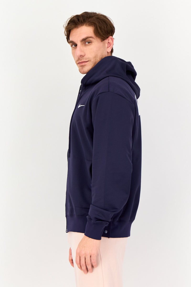 Nike Men Therma Fit Long Sleeve Basketball Hoodie, Purple - Image 2