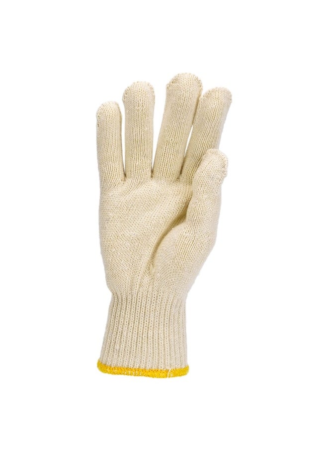TAHA SAFETY - TAHA SAFETY SY7102 Knitted Safety Gloves | Lightweight, Breathable Cotton Blend, Seamless Design for Comfort, High Durability, Elastic Cuff, Industrial and General Hand Protection for Construction, Warehousing & Maintenance| 1 pair - Image 1