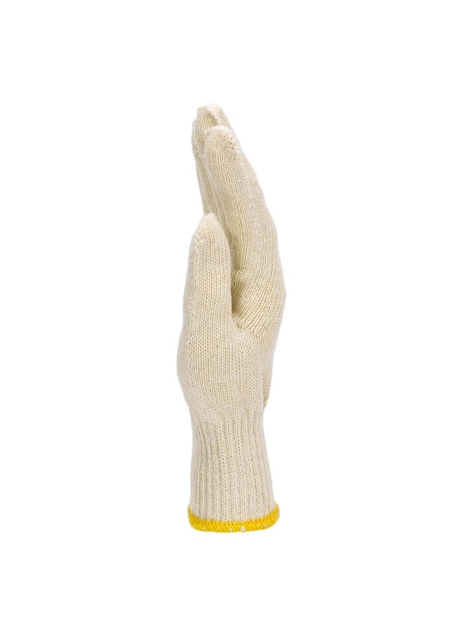 TAHA SAFETY - TAHA SAFETY SY7102 Knitted Safety Gloves | Lightweight, Breathable Cotton Blend, Seamless Design for Comfort, High Durability, Elastic Cuff, Industrial and General Hand Protection for Construction, Warehousing & Maintenance| 1 pair - Image 1