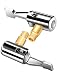 EVOULTES 2Packs Lock On Air Chuck Tire Inflator Hose Adapter Metal Locking Tire Chuck with Standard Tire Valve Thread No Leakage Tire Inflating Hose Nozzle for Portable Tire PumpAir Compressor - Image 2