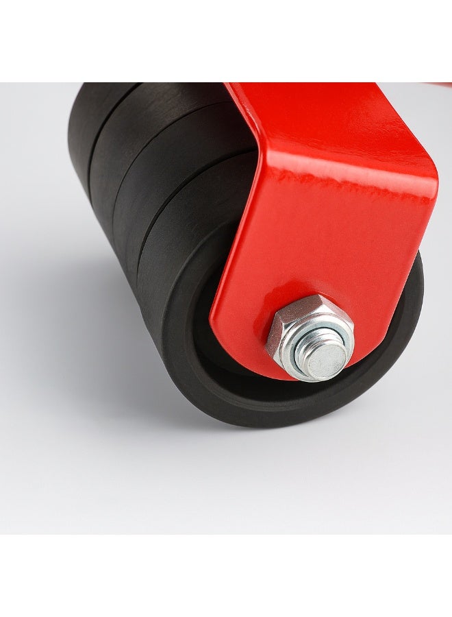 Furniture Lifter and Mover Tool Set | 5 Pcs Heavy Duty Furniture Moving Kit with Wheels | Easy Lifting & Shifting Tool for Sofa, Bed, Refrigerator & Appliances – Red - Image 5