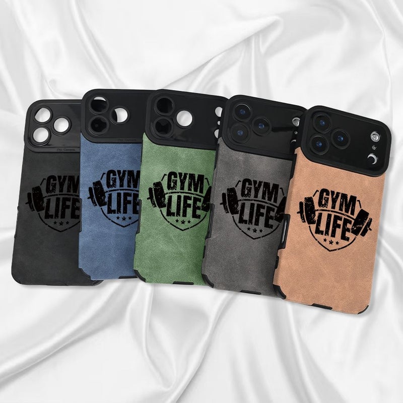 Phone Case For Thin Summer Lifestyle Synthetic Leather Drop Proof Black Fitness High End Pattern For Apple iPhone 13 Pro Max - Image 1