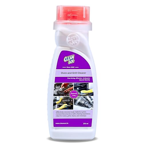 Cleansol Oven & Grill Cleaner – 250 ml | Heavy-Duty Kitchen Degreaser for Oven Interiors, Grills, Gas Burners, Baking Trays, Chimneys & Exhaust Hoods | Removes Burnt Grease, Oil & Carbon Residue - Image 1