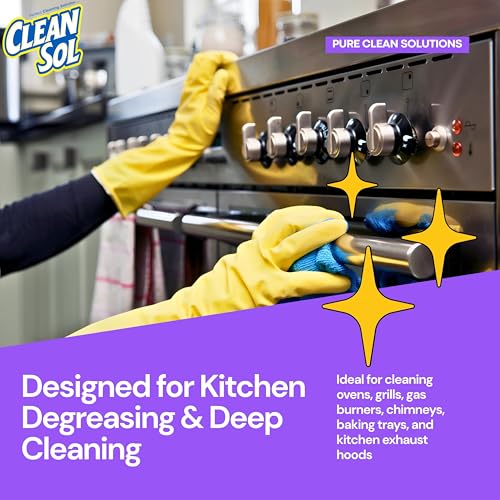 Cleansol Oven & Grill Cleaner – 250 ml | Heavy-Duty Kitchen Degreaser for Oven Interiors, Grills, Gas Burners, Baking Trays, Chimneys & Exhaust Hoods | Removes Burnt Grease, Oil & Carbon Residue - Image 2