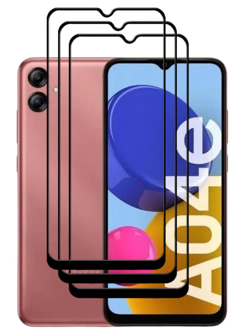 ACLIX 3 Pieces Antistatic ESD Dustproof Premium Quality High Definition Tempered Glass Screen Protector Designed For Samsung Galaxy A04e - Image 1
