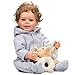 ROSHUAN Reborn Baby Boy 22 inch Anatomically Correct Baby Boy Doll Silicone Full Body Realistic Boy Toddler Baby Dolls Curly Hair with Teeth for Boys Girls Gift - Image 2