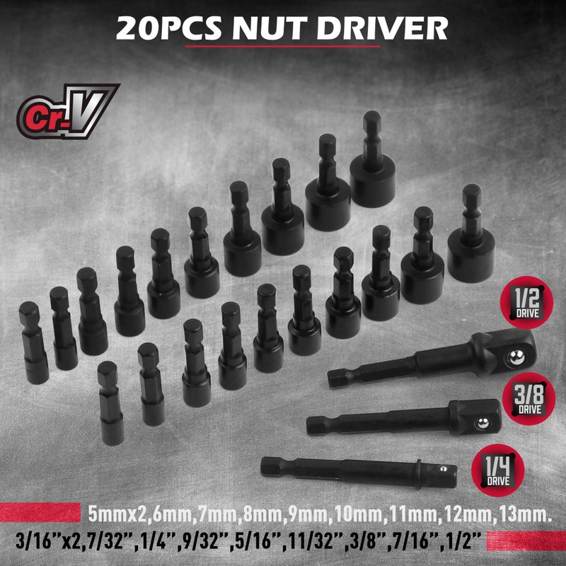 SEDY 232-Piece Ultimate Screwdriver Bit Set, Cr-V Impact Driver Bit Set Includes Security Bits,Nut Driver, Ratchet Wrench and Bits Holder - Image 4