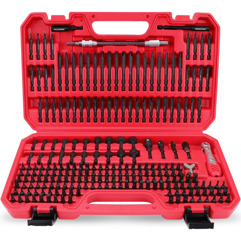 SEDY 232-Piece Ultimate Screwdriver Bit Set, Cr-V Impact Driver Bit Set Includes Security Bits,Nut Driver, Ratchet Wrench and Bits Holder - Image 1