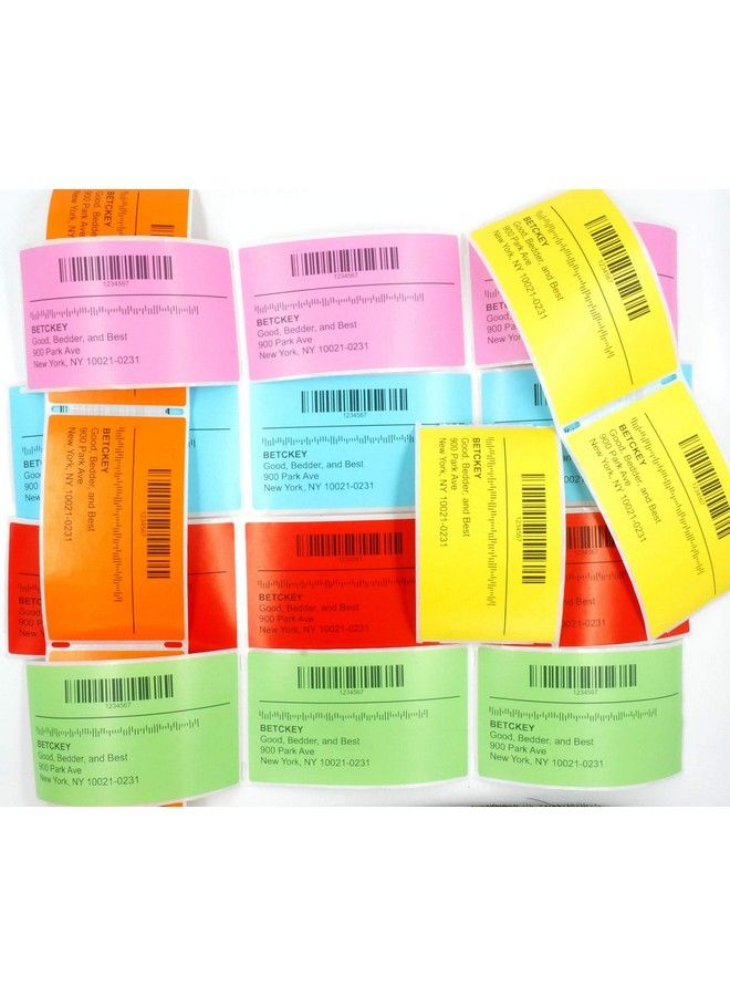 BETCKEY Colored Labels Compatible With Dymo 30336 (1" X 21 8") Return Address Labels Compatible For Dymo Labelwriter Thermal 450 4Xl & Zebra Desktop Printers [2 Rolls 1000 Labels Green] - Image 3