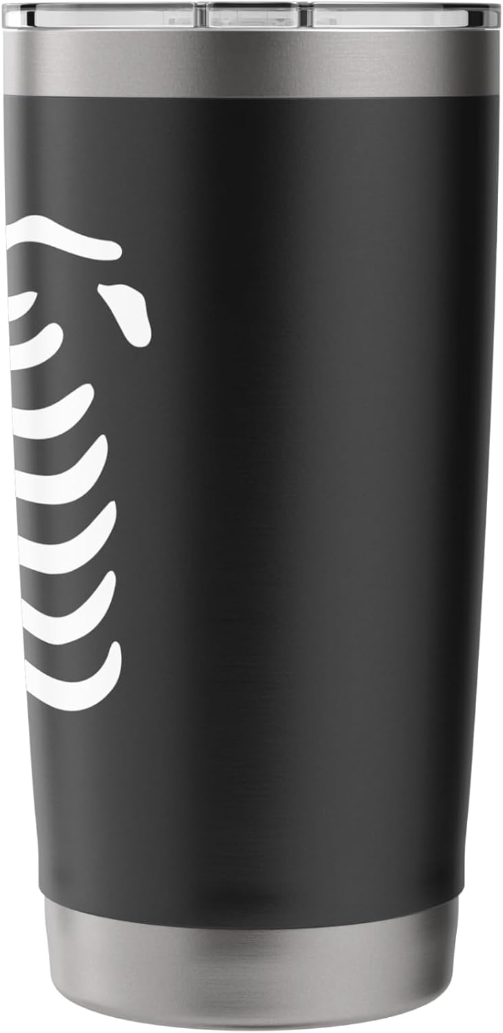 Halloween Skeleton Rib Cage Gifts Men Women Halloween Costume Skeleton Stainless Steel Insulated Tumbler - Image 2