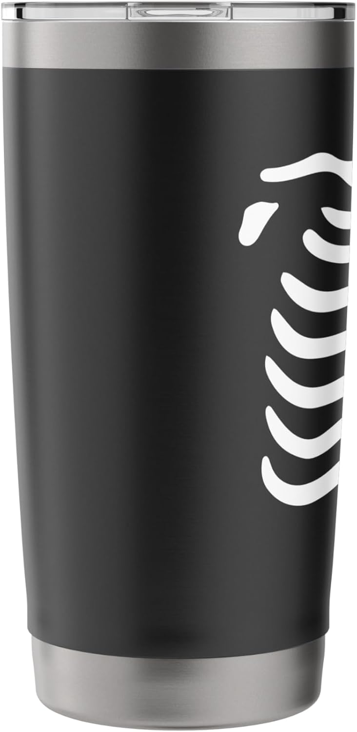 Halloween Skeleton Rib Cage Gifts Men Women Halloween Costume Skeleton Stainless Steel Insulated Tumbler - Image 4