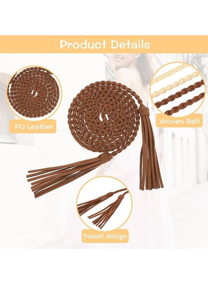 أوزيغالور 3 قطع أحزمة بشرابة نحيفة للنساء للفساتين النسائية - Image 3