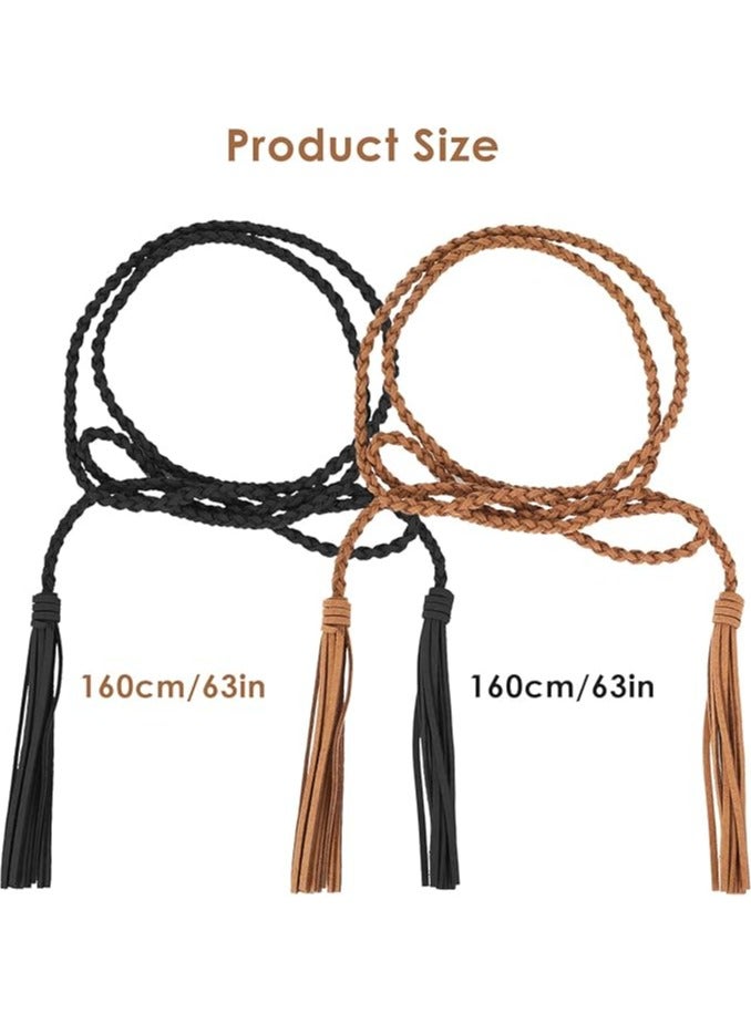 أوزيغالور 3 قطع أحزمة بشرابة نحيفة للنساء للفساتين النسائية - Image 5