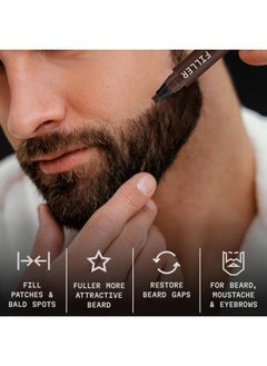 Striking Viking Striking Viking 2 Pack Beard Pencil Filler for Men with 4 Tips - Waterproof Formula Beard Filling Kit with Brush - Beard Filler Pen Kit - Dark Brown  - Image 2