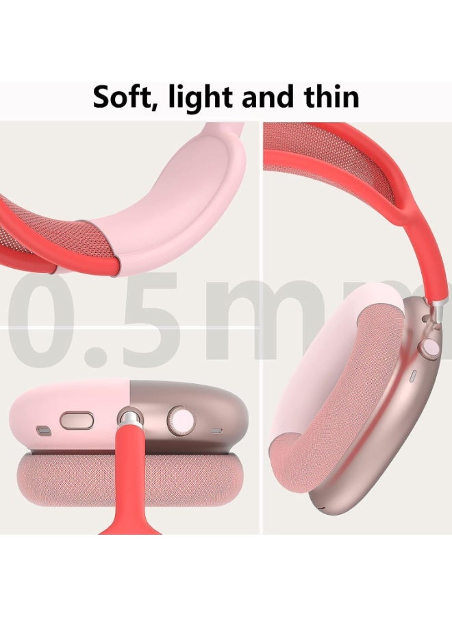 كيلا غطاء حافظة لسماعات AirPods Max، غطاء 3 في 1 من السيليكون لأكواب الأذن، أغطية شفافة ناعمة من مادة TPU لأكواب الأذن، غطاء حافظة لوسادة الأذن، غطاء عصابة الرأس، أغطية واقية مضادة للخدش لسماعات الرأس - Image 4