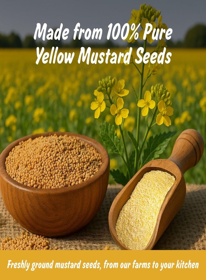 Spice Profile USDA Organic Ground Mustard, Lab Tested, Resealable 4 oz Pouch, Mostaza Amarilla Molida, Peeli Sarson - Image 2