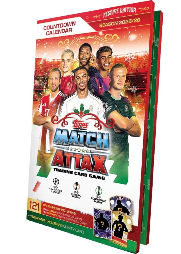 Topps لعبة بطاقات التداول والجمع UCC Match Attax 2025/26 (حزمة عيد الميلاد) - Image 1