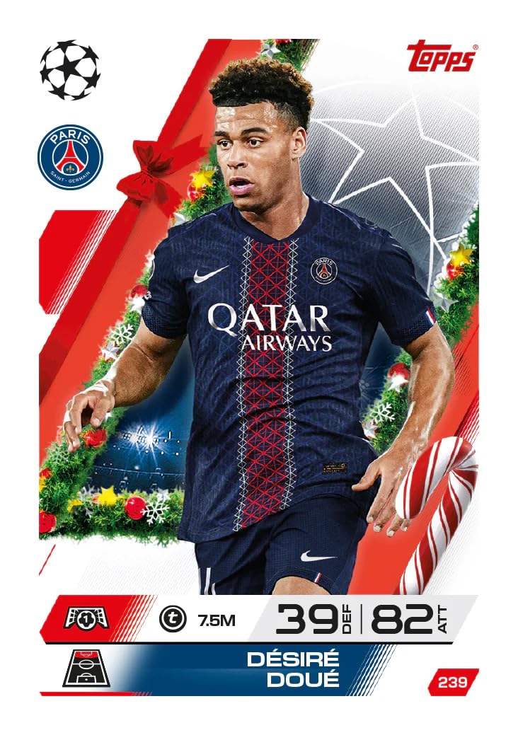 Topps لعبة بطاقات التداول والجمع UCC Match Attax 2025/26 (حزمة عيد الميلاد) - Image 3