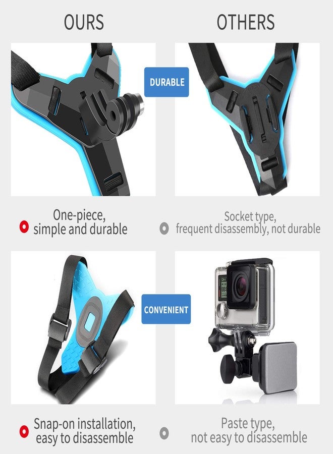 SHOOT Fixing Bracket Motorcycle Helmet Chin Holder Integrated Helmet Belt for DJI Osmo Action Camera for GoPro Hero 8/7/6/5/4/3+ - Image 4