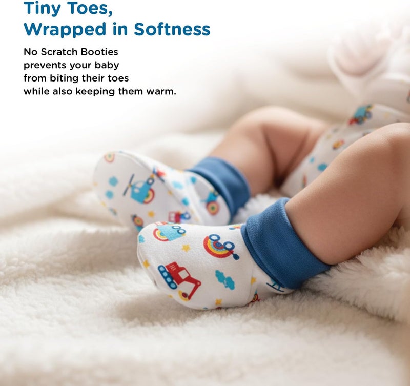 Mee Mee New Born Baby Gift Set - Soft Cotton Clothing Essentials for Infants (8 Pieces, Dark Blue) - Image 3