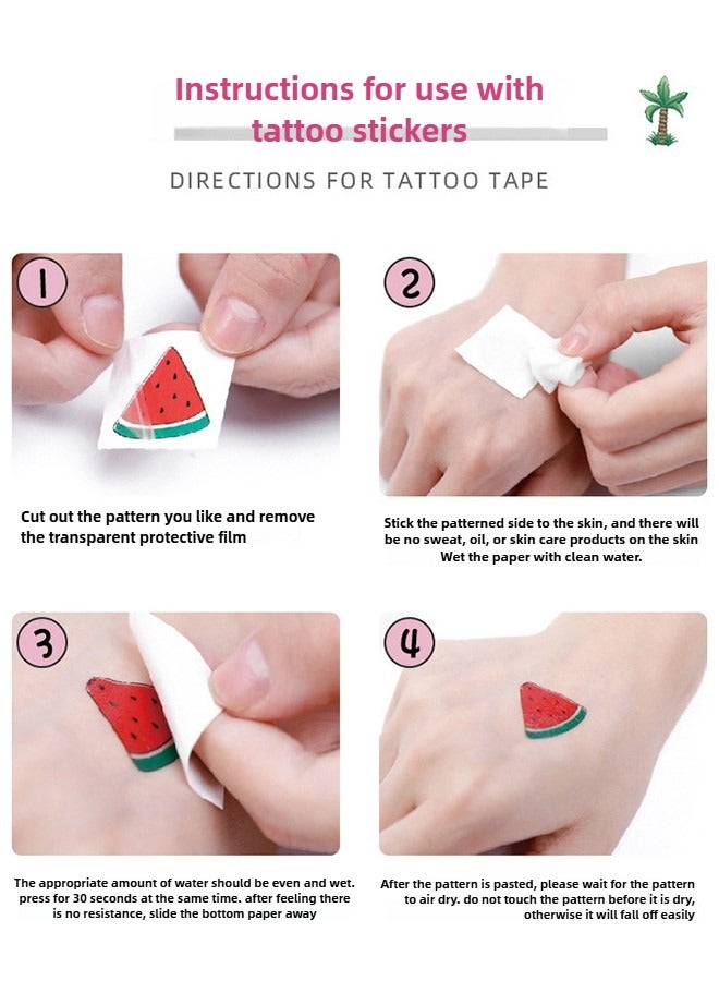 هايدو 10pcs لون فلاش يونيكورن الوشم ملصقا ، ملصقا الكرتون للماء للأطفال ، متعة الطرف الحدث ، ملصقا الطرف المؤقتة - Image 2