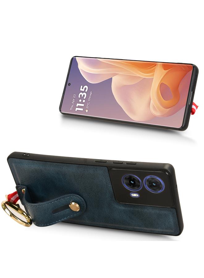 S-TOP Case For Motorola Moto G85 5G Wristband Leather Back Phone Case - Image 5