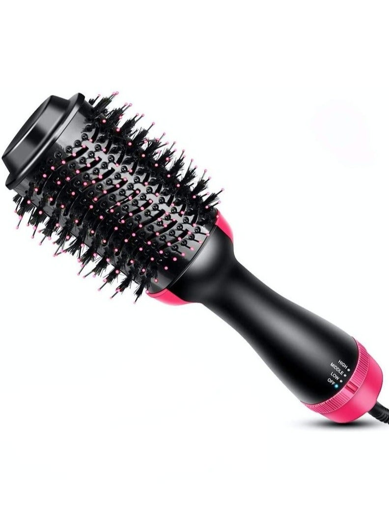 One Step Hair Dryer and Volumizer, Hot Air Brush, 3 in1 Styling Brush Styler, Negative Ion Hair Straightener Curler Brush for All Hairstyle | Black (3 in1 Brush Styler, Black) - Image 1