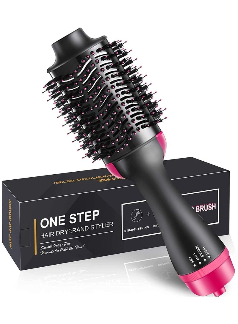 One Step Hair Dryer and Volumizer, Hot Air Brush, 3 in1 Styling Brush Styler, Negative Ion Hair Straightener Curler Brush for All Hairstyle | Black (3 in1 Brush Styler, Black) - Image 3