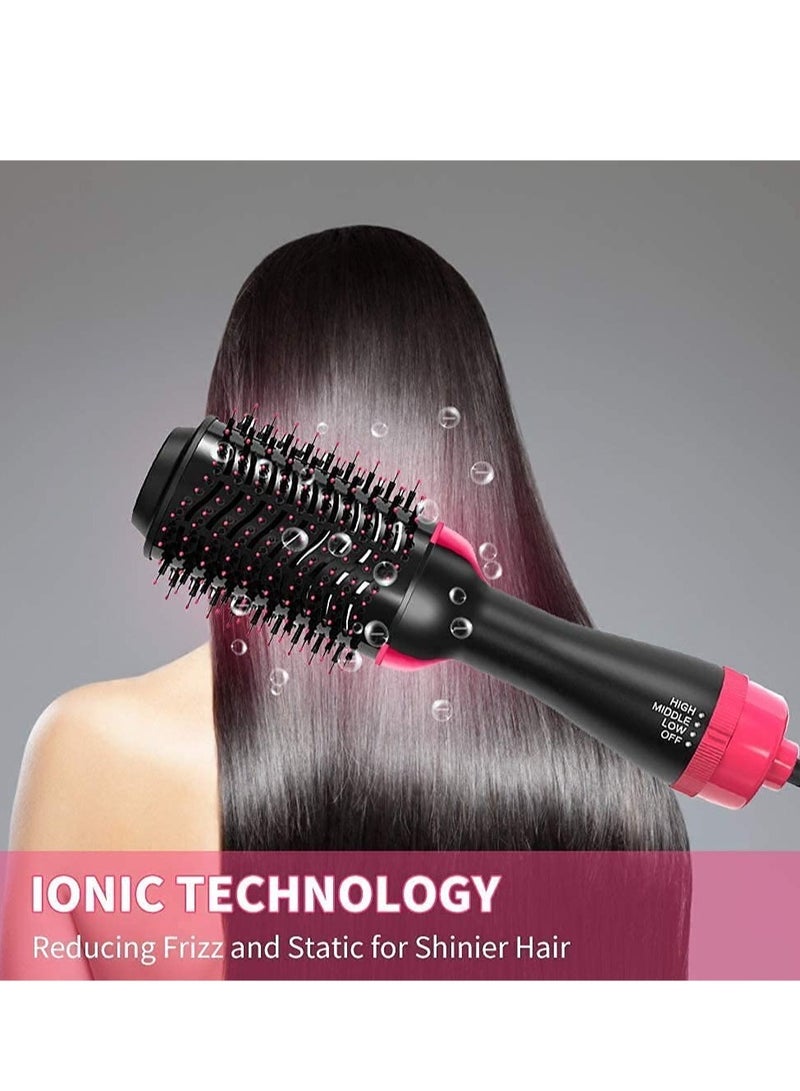 One Step Hair Dryer and Volumizer, Hot Air Brush, 3 in1 Styling Brush Styler, Negative Ion Hair Straightener Curler Brush for All Hairstyle | Black (3 in1 Brush Styler, Black) - Image 5