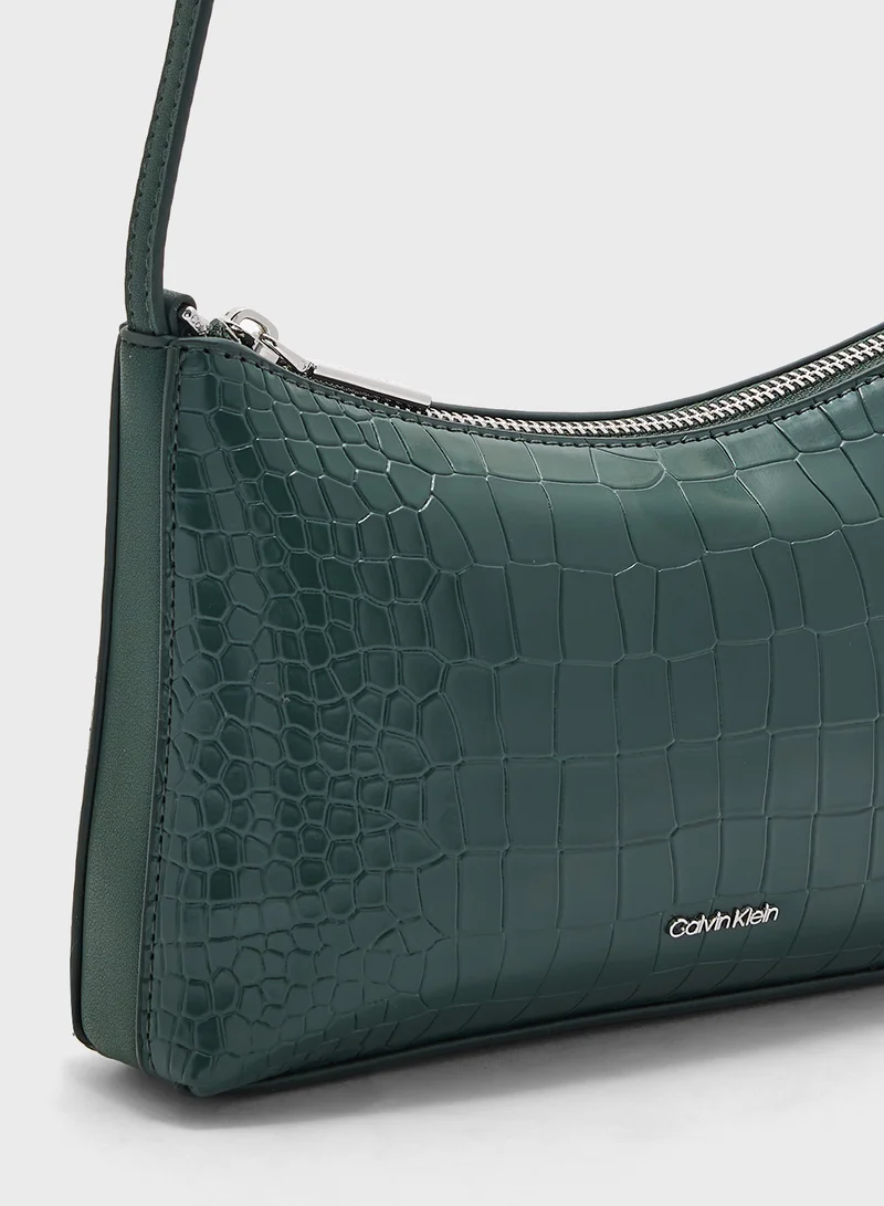 CALVIN KLEIN CK MUST CONV CROSSBODY_CROCO