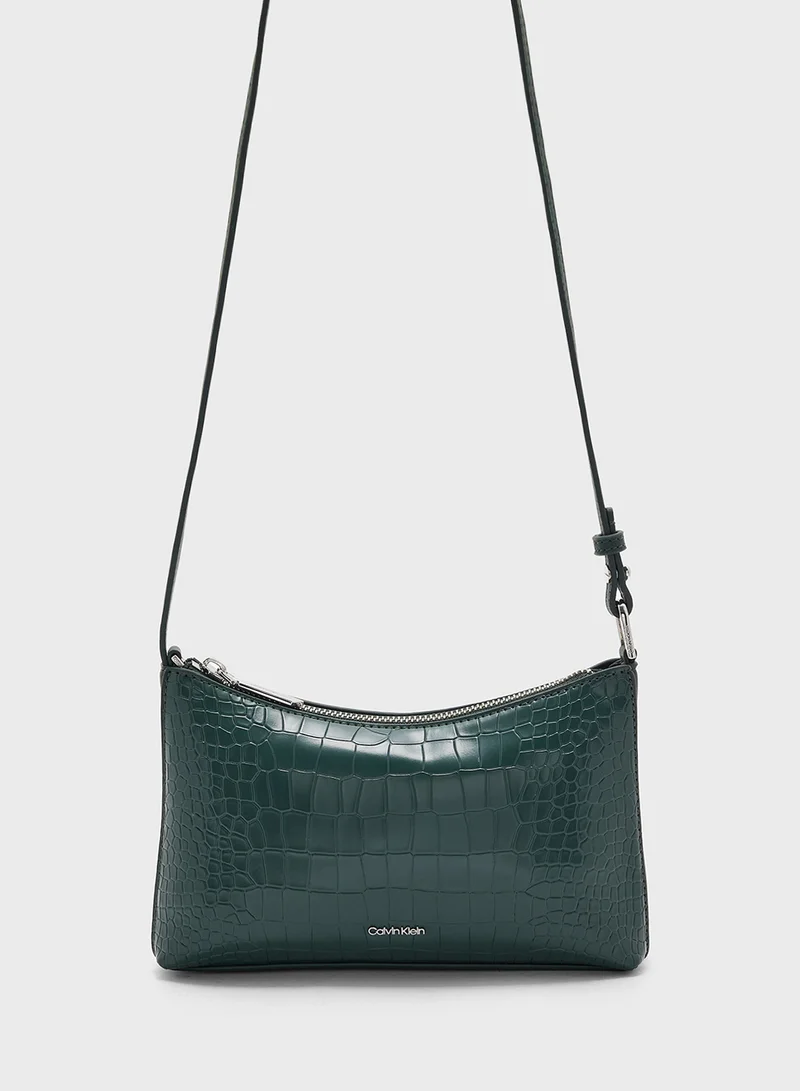 CALVIN KLEIN CK MUST CONV CROSSBODY_CROCO