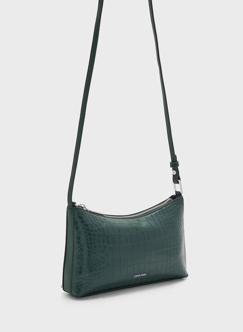 CALVIN KLEIN CK MUST CONV CROSSBODY_CROCO