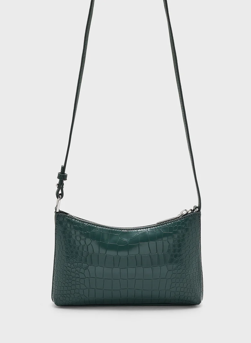 CALVIN KLEIN CK MUST CONV CROSSBODY_CROCO