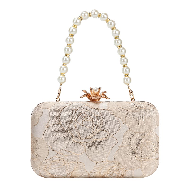 DA BODAN Womens Vintage Floral Embroidery Clutch Evening Handbag Shoulder Bags Purse for Wedding Party Prom - Image 1
