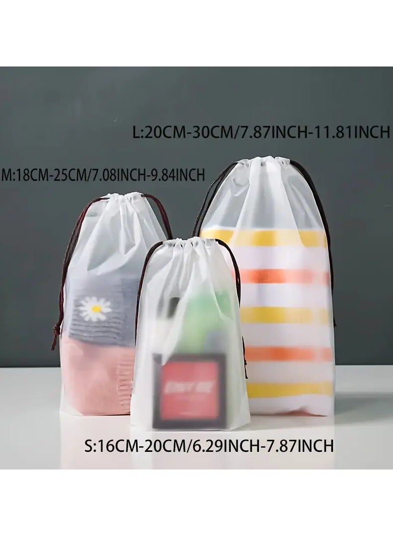 Kormesic 3 قطع حقائب تخزين شفافة من البولي فينيل كلورايد بسحاب - مقاومة للماء لتخزين مستحضرات السفر - Image 2