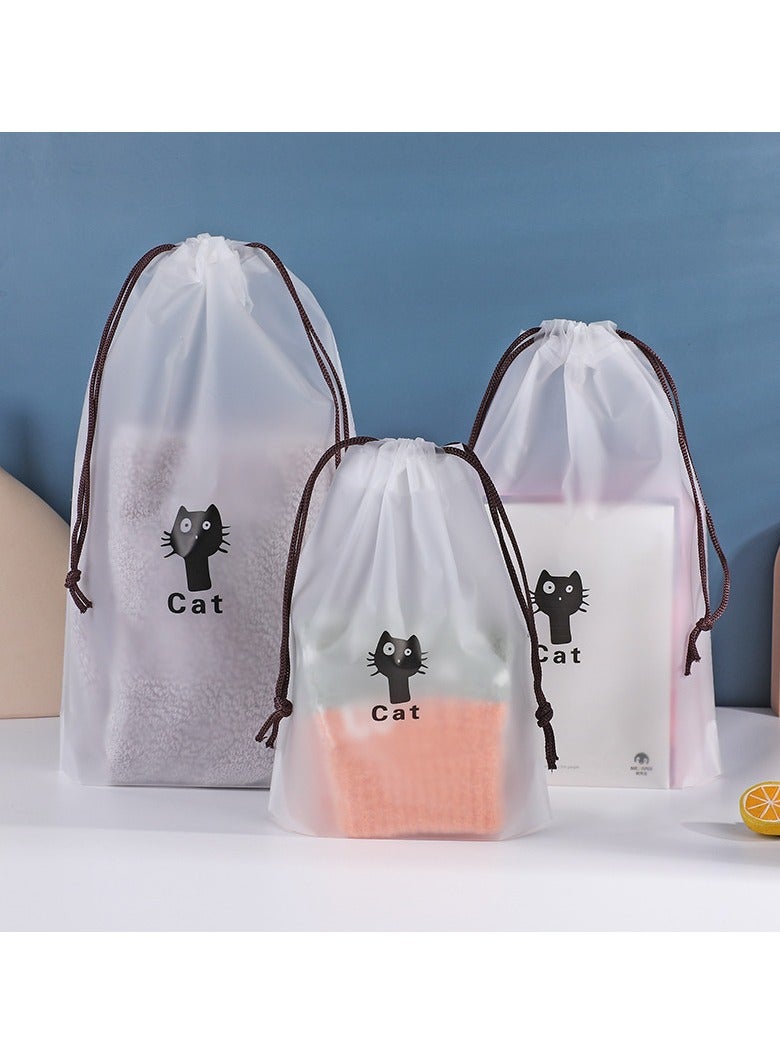 Kormesic 3 قطع حقائب تخزين شفافة من البولي فينيل كلورايد بسحاب - مقاومة للماء لتخزين مستحضرات السفر - Image 5